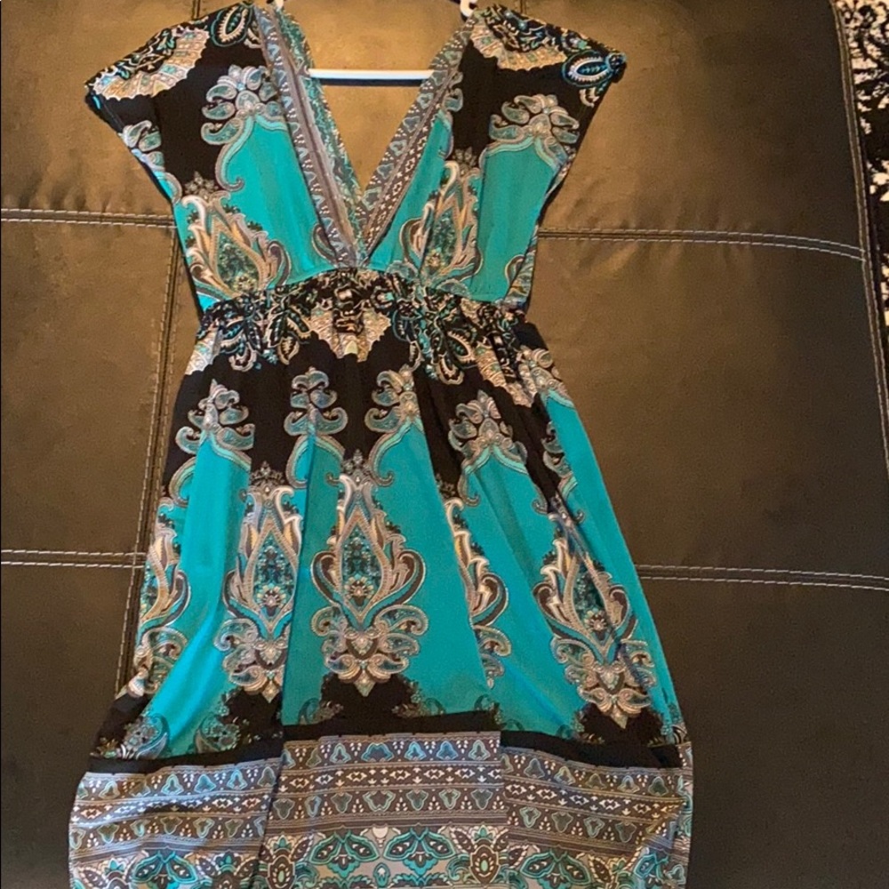 Blue dress